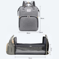 Load image into Gallery viewer, 3-in-1 Diaper Bag with Bed & Bottle Storage