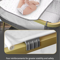 Load image into Gallery viewer, 3-in-1 Convertible Baby Bassinet with Wheels – Gray