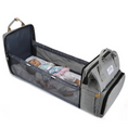 Load image into Gallery viewer, 3-in-1 Diaper Bag with Bed & Bottle Storage