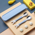 Load image into Gallery viewer, Bunny Spoon & Fork Set with Travel Case
