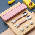 Load image into Gallery viewer, Bunny Spoon & Fork Set with Travel Case