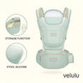 Load image into Gallery viewer, Breathable Cotton Storage Ergonomic 6-in-1 Baby Carrier