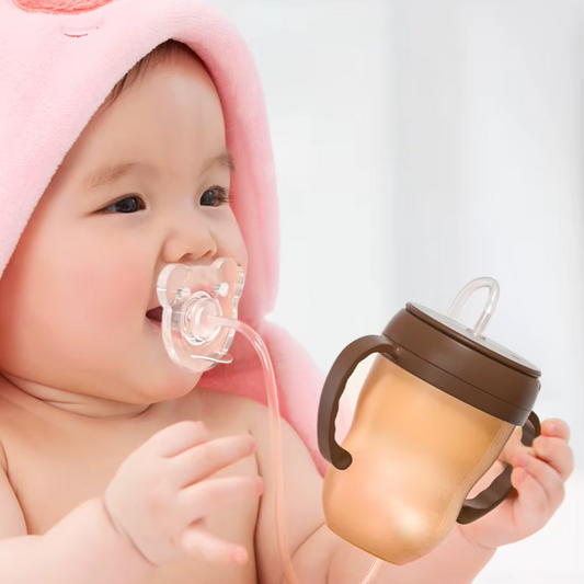 2-in-1 Weaning Cup with Straw & Pacifier