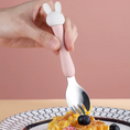 Load image into Gallery viewer, Bunny Spoon & Fork Set with Travel Case
