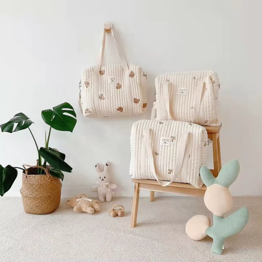Quilted Animal Baby Travel Bag