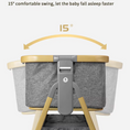 Load image into Gallery viewer, 3-in-1 Convertible Baby Bassinet with Wheels – Gray
