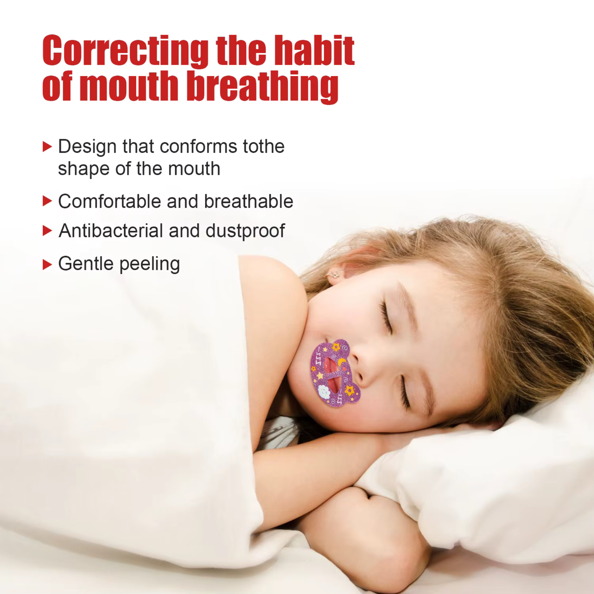 Lip-Shaped Sleep Patch – Breathable & Safe