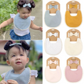 Load image into Gallery viewer, Cotton Baby Bib & Bow Set
