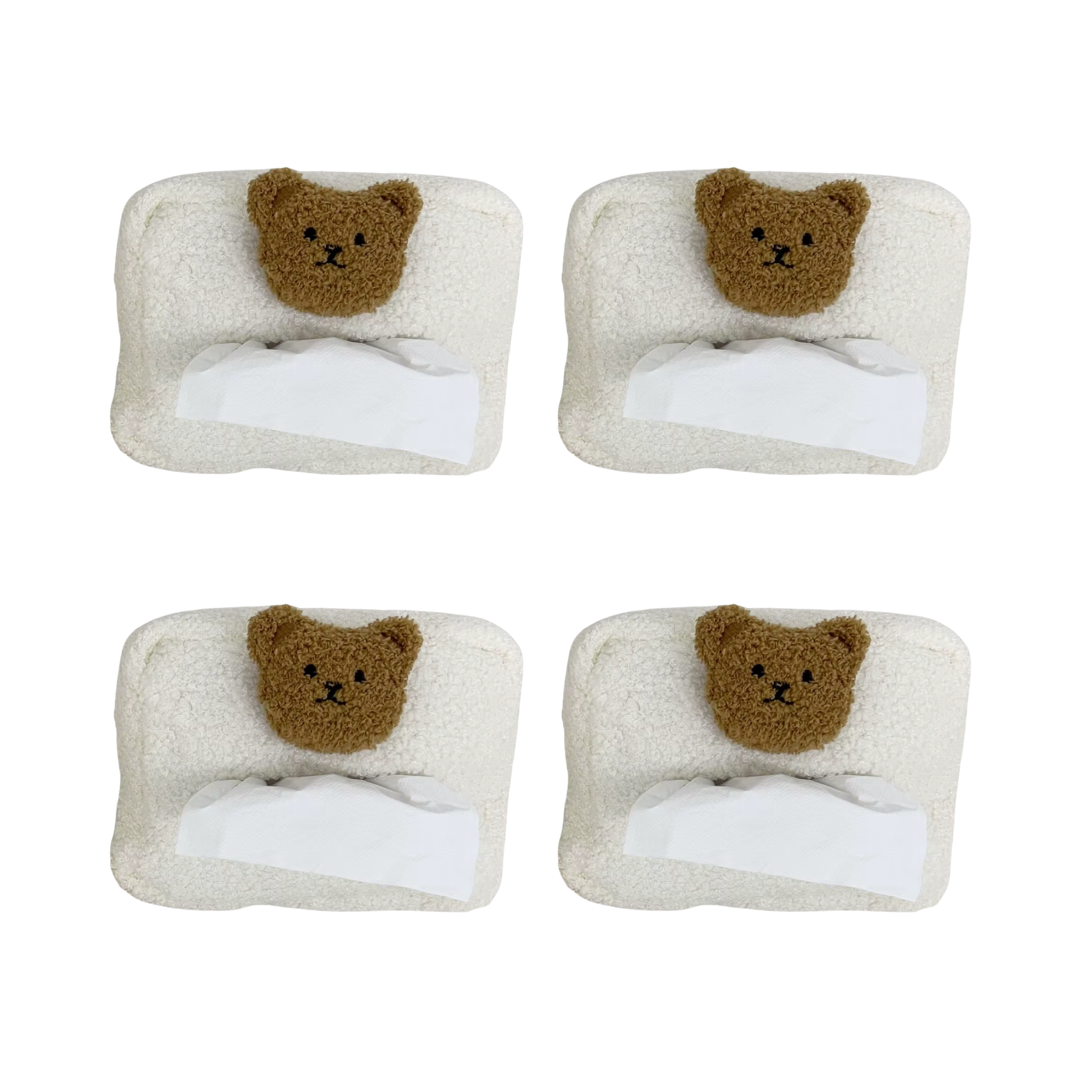 Plush Bear Tissue Holder – On-the-Go Cute Convenience