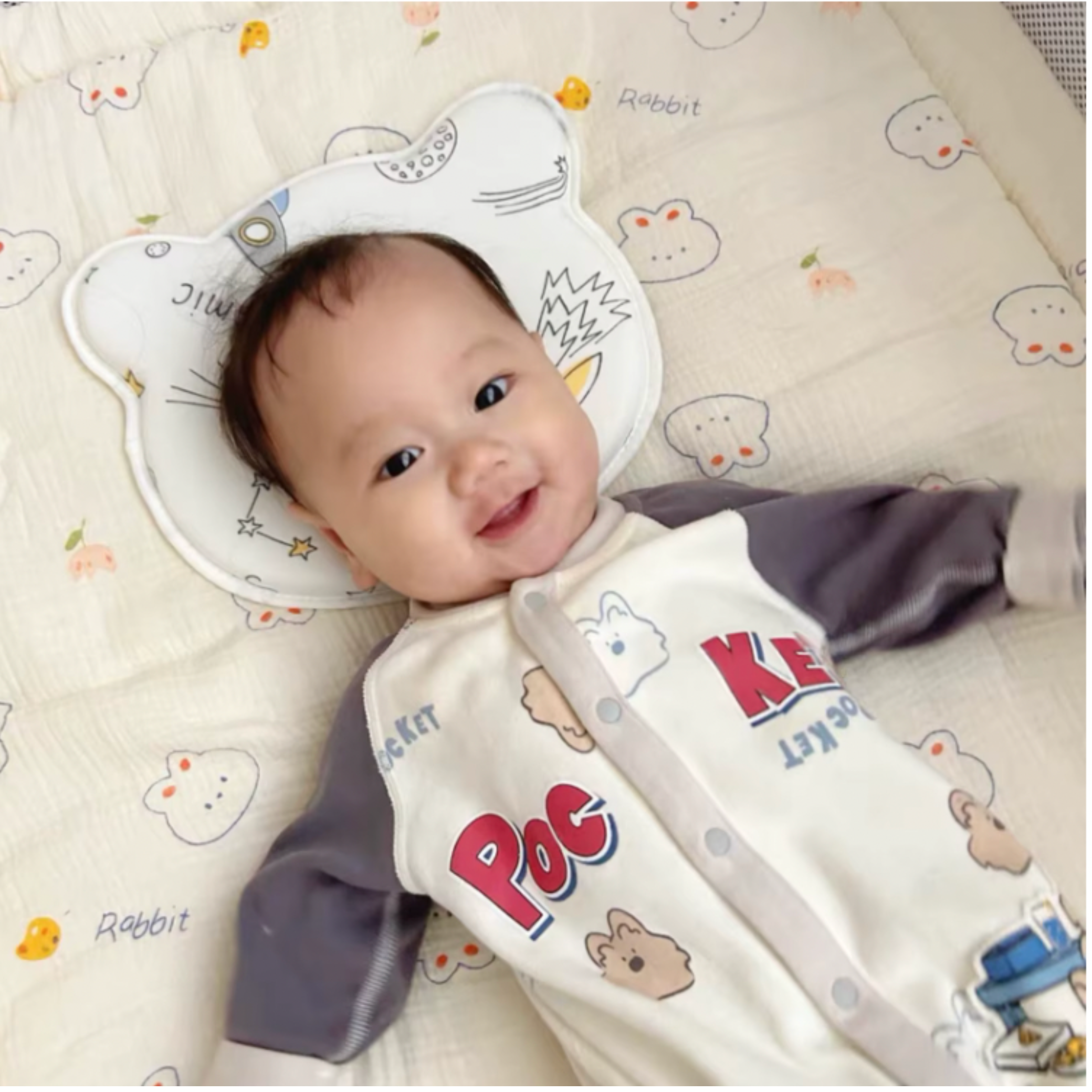 Baby Head Shaping Pillow – Memory Foam Support