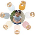 Load image into Gallery viewer, Cotton Baby Bib & Bow Set
