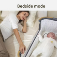 Load image into Gallery viewer, 3-in-1 Convertible Baby Bassinet with Wheels – Gray
