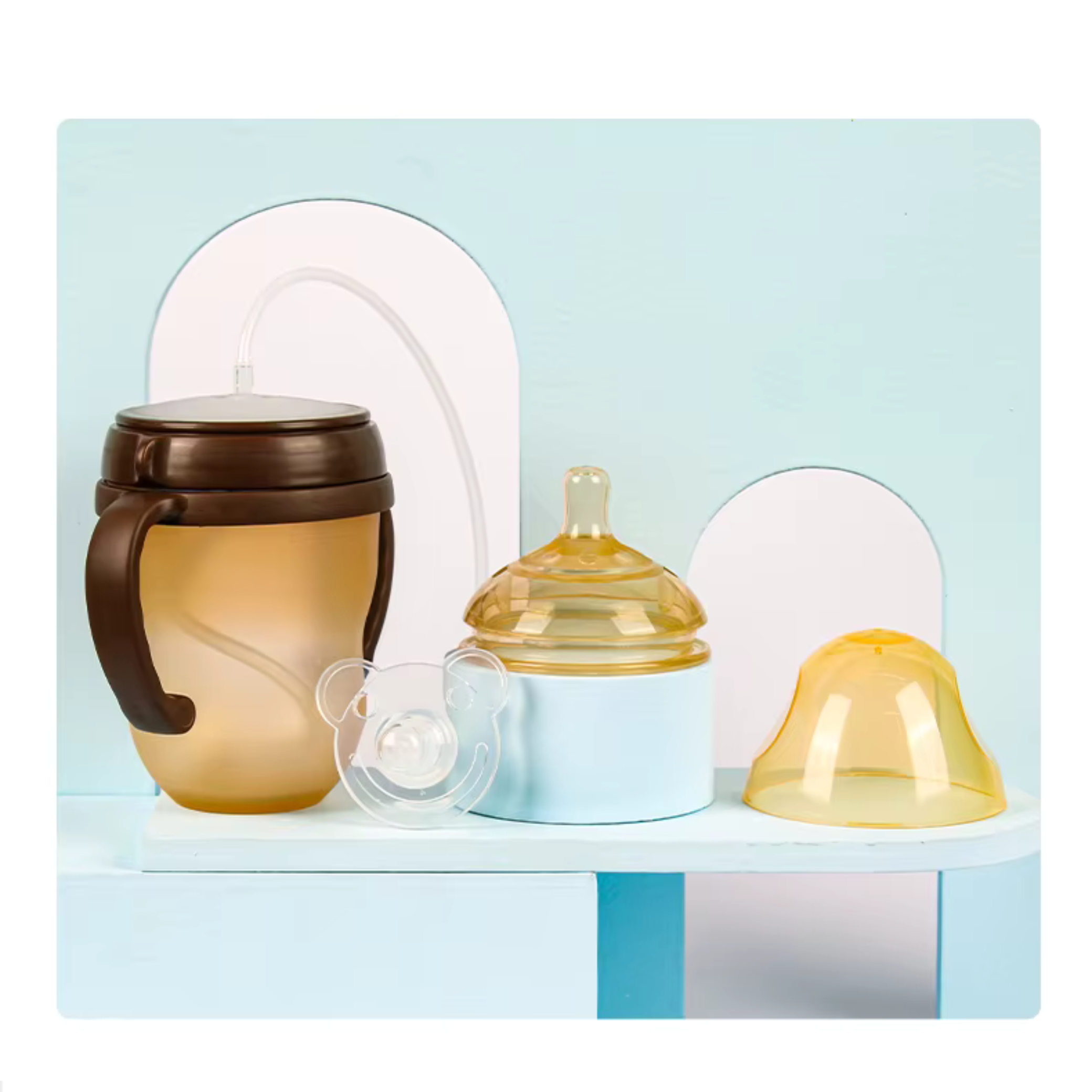 2-in-1 Weaning Cup with Straw & Pacifier