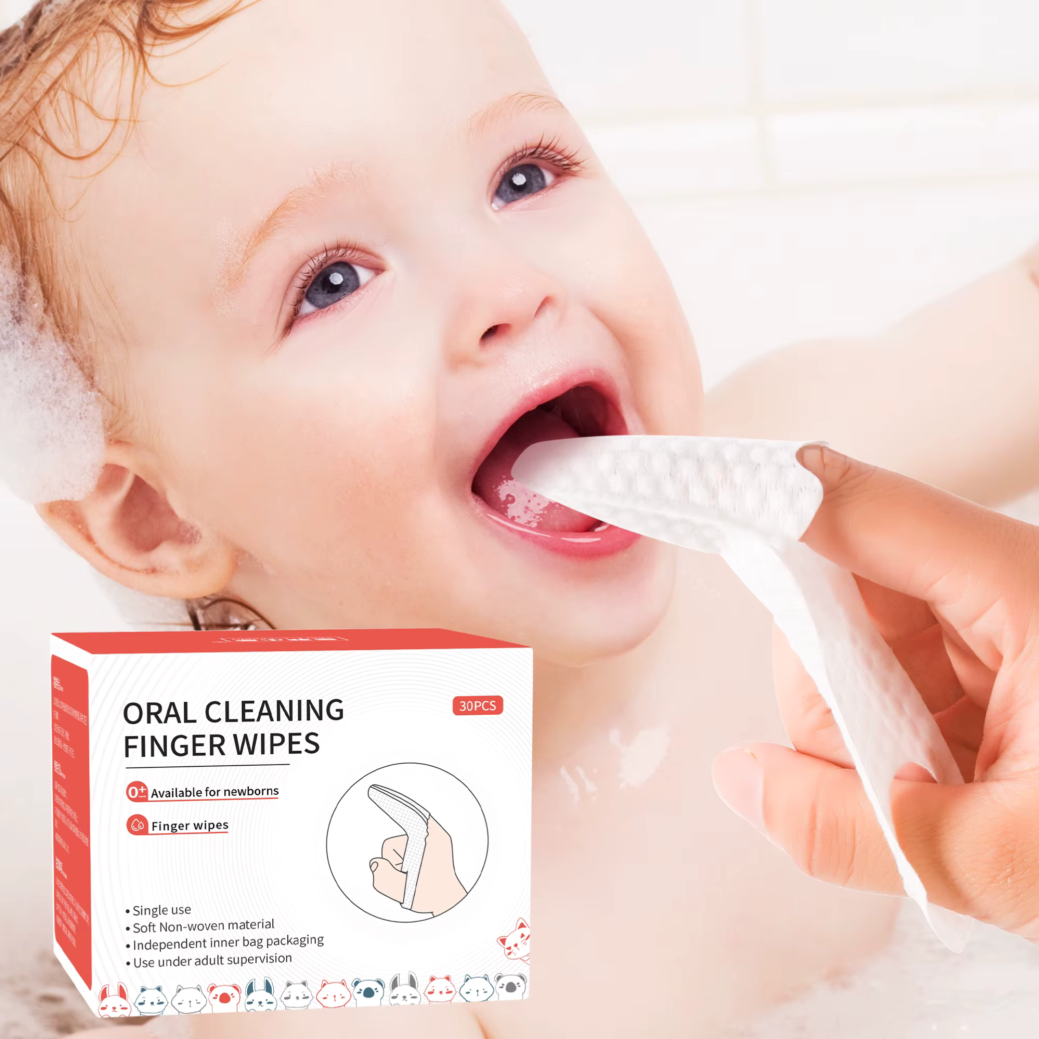 Baby Oral Finger Wipes – 30pcs Box