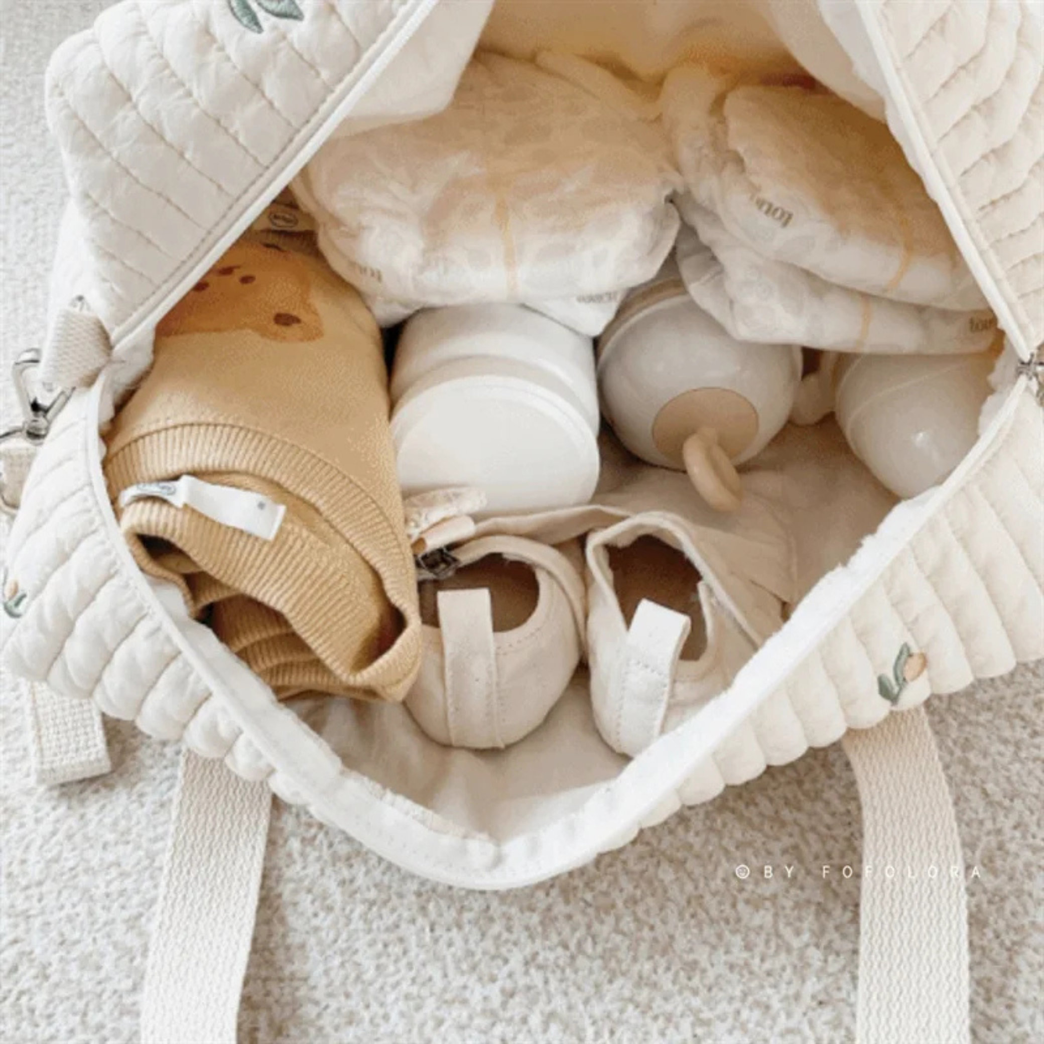 Quilted Animal Baby Travel Bag