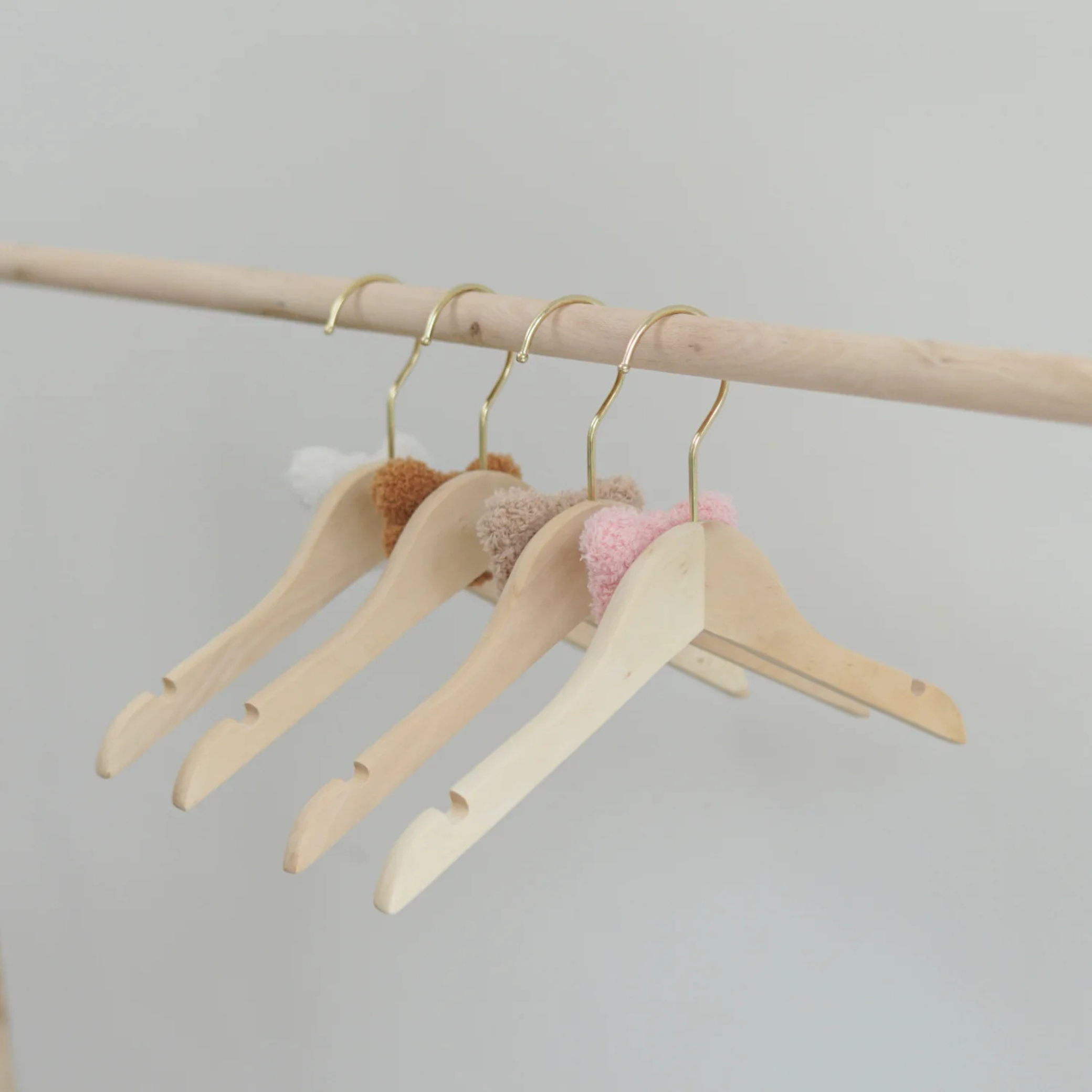 Baby Bear Wooden Hangers