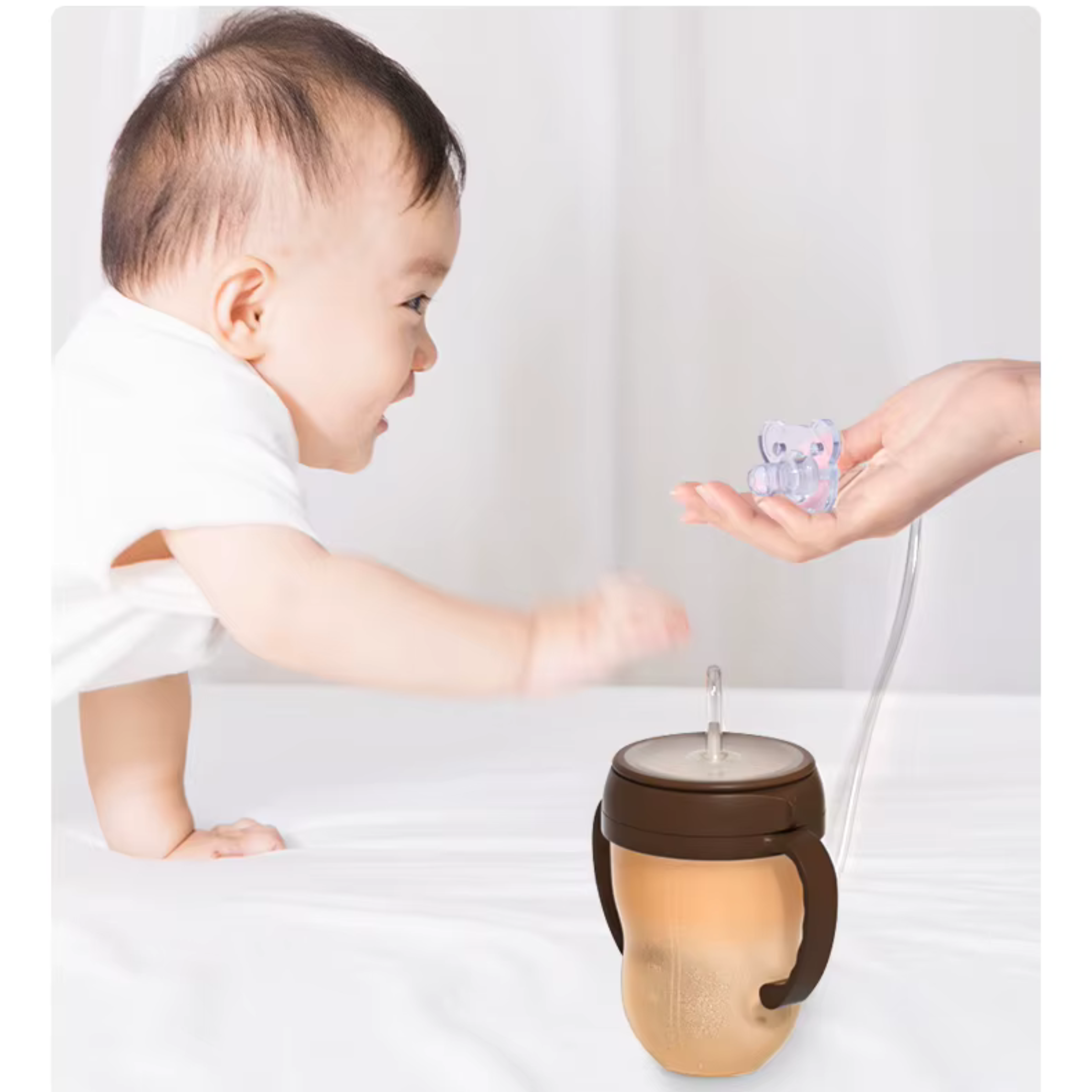 2-in-1 Weaning Cup with Straw & Pacifier