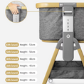 Load image into Gallery viewer, 3-in-1 Convertible Baby Bassinet with Wheels – Gray
