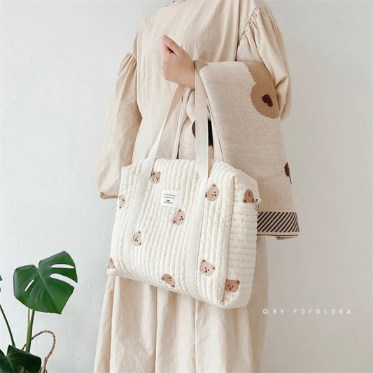 Quilted Animal Baby Travel Bag