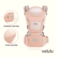 Load image into Gallery viewer, Cotton Storage Four Seasons Ergonomic 6-in-1 Baby Carrier
