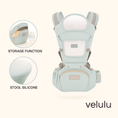 Load image into Gallery viewer, Cotton Storage Four Seasons Ergonomic 6-in-1 Baby Carrier
