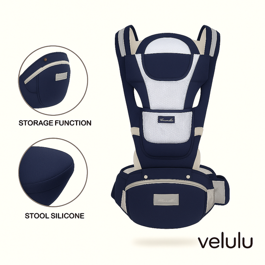 Breathable Cotton Storage Ergonomic 6-in-1 Baby Carrier