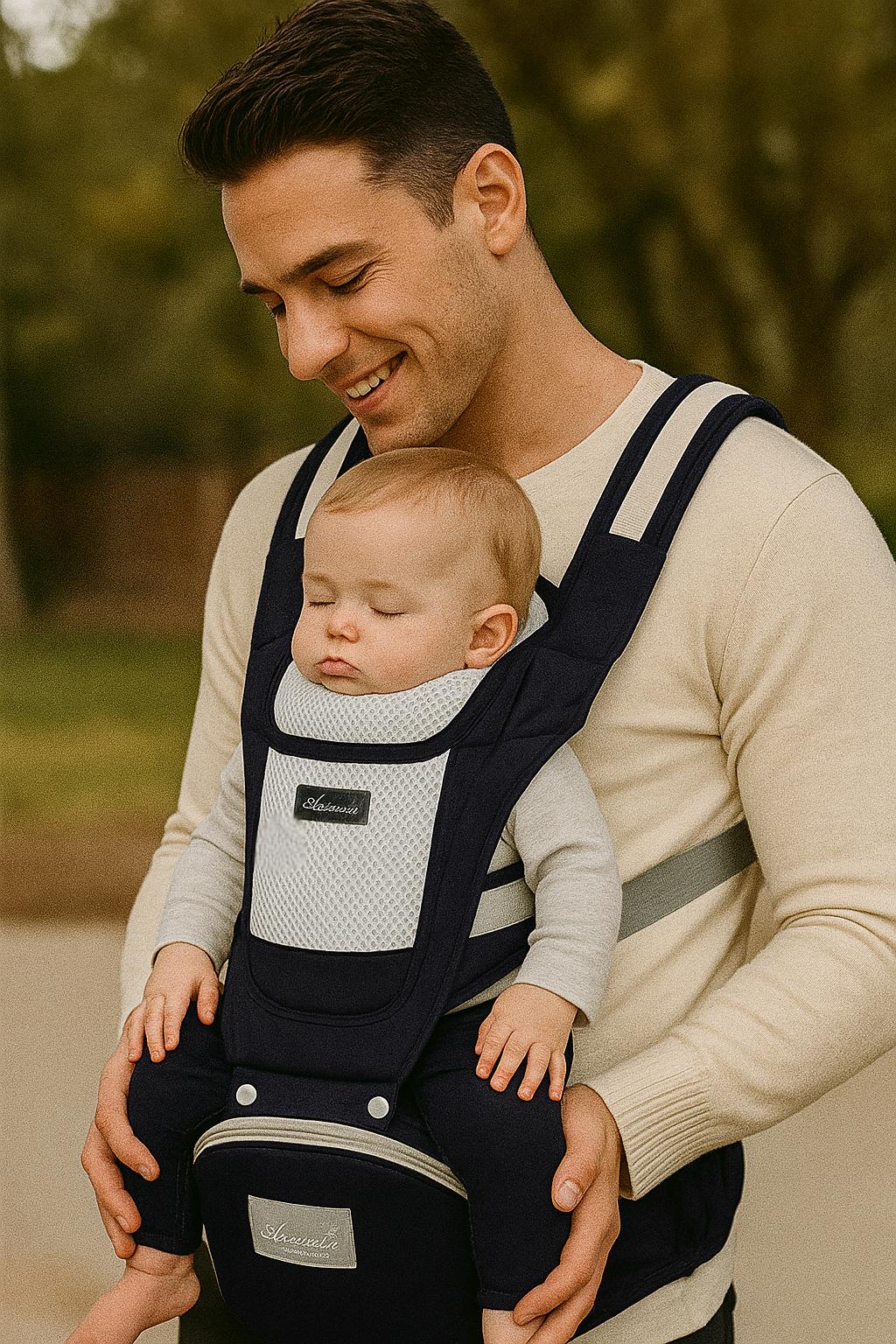 Breathable Cotton Storage Ergonomic 6-in-1 Baby Carrier