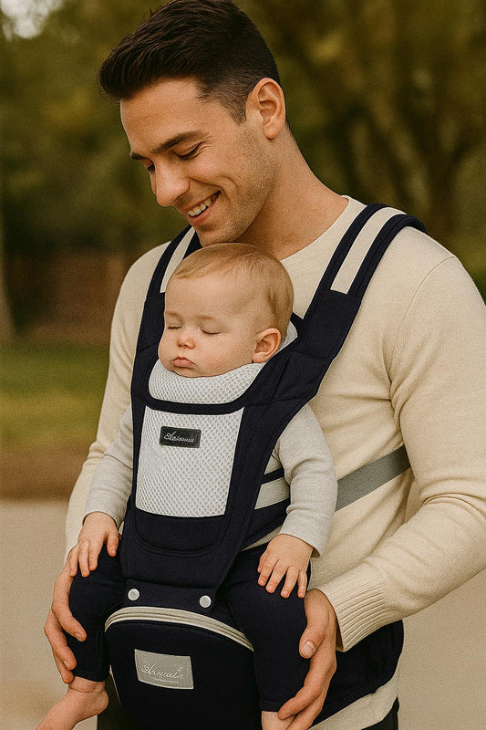 Breathable Cotton Storage Ergonomic 6-in-1 Baby Carrier